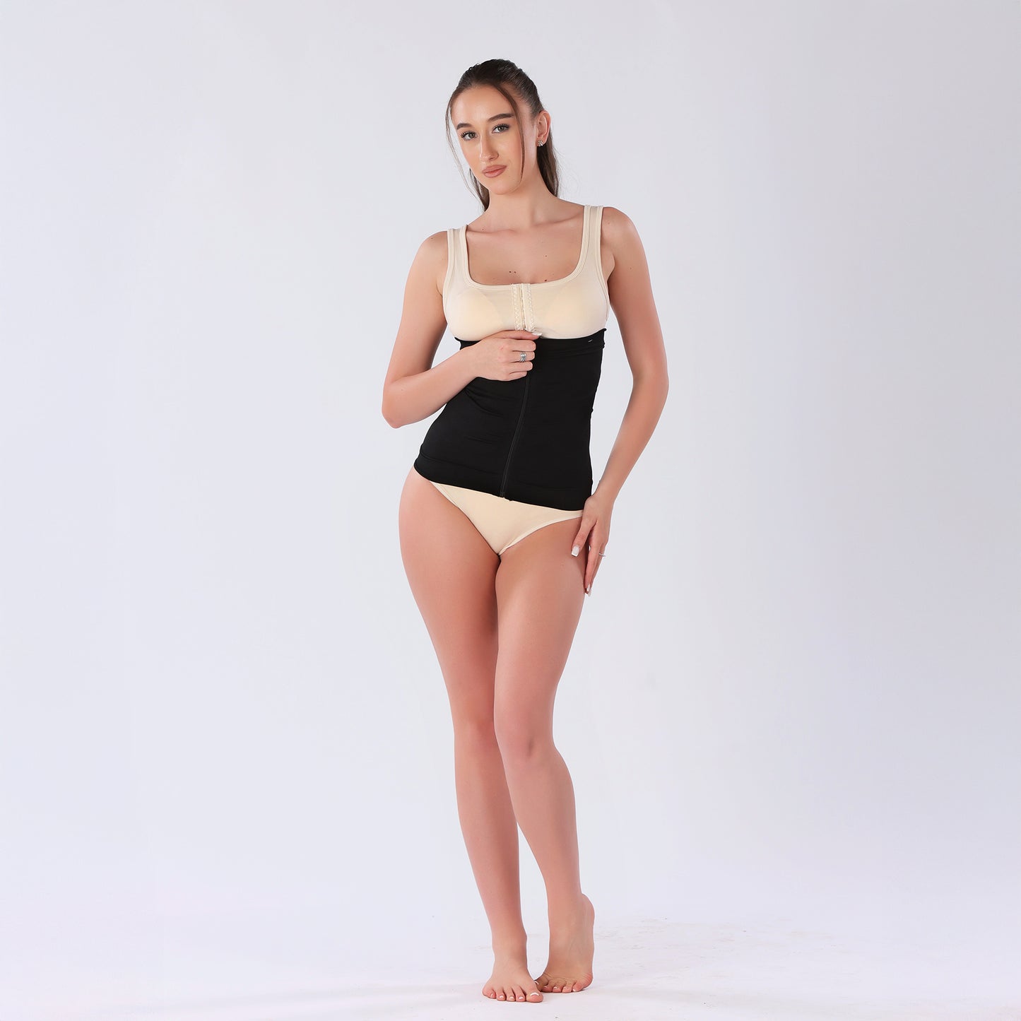 Corset Modelator cu Fermoar, efect Push-Up