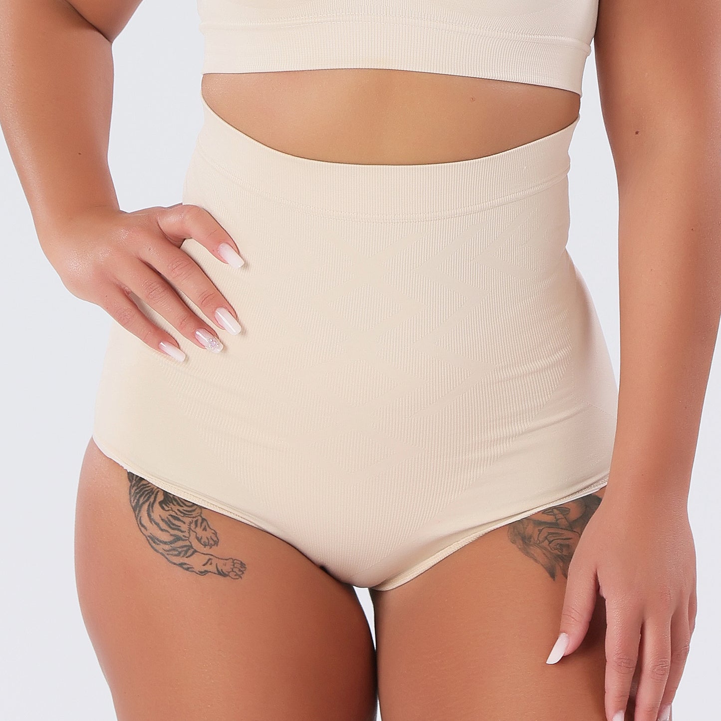 Chiloti Modelatori cu talie inalta, efect Push-Up