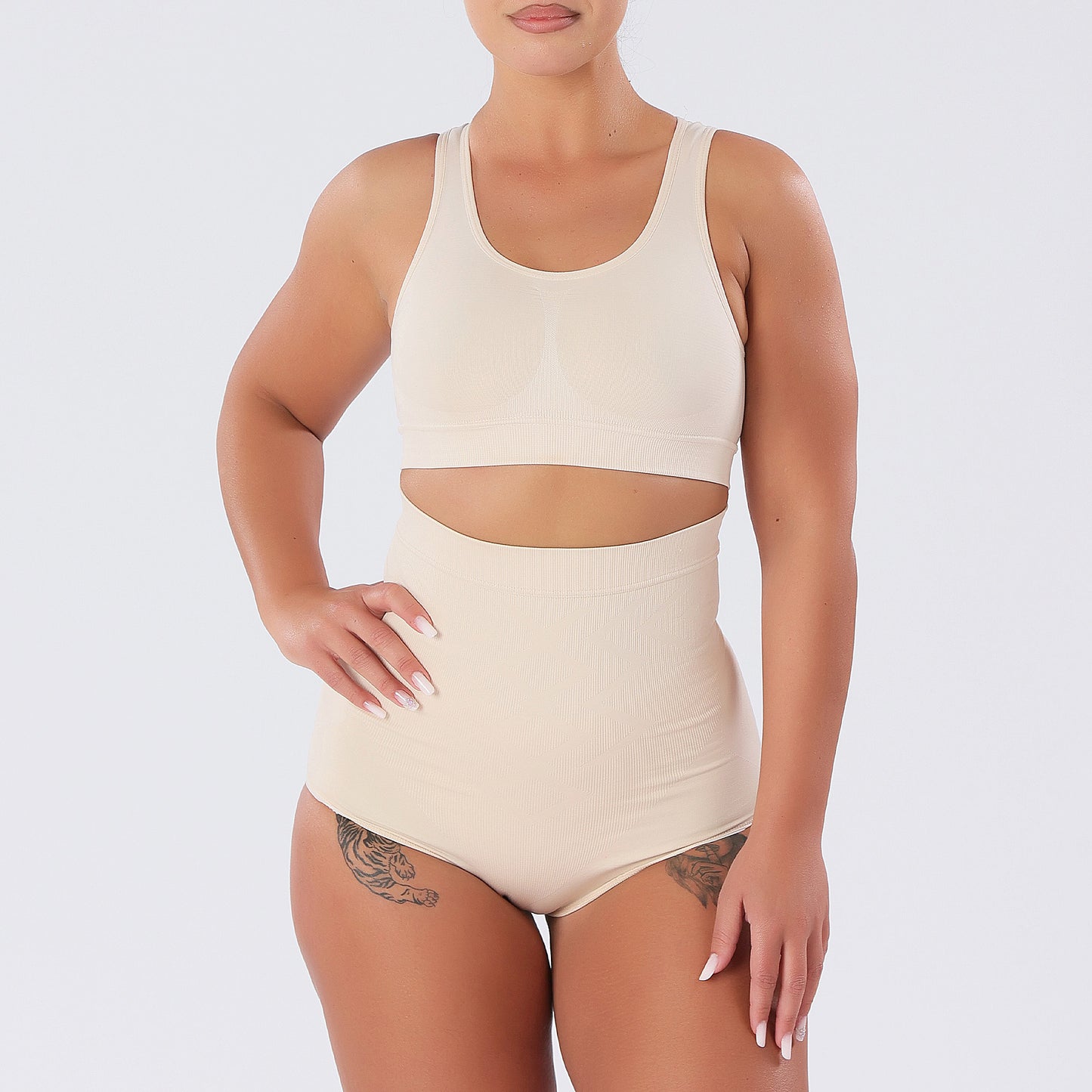 Chiloti Modelatori cu talie inalta, efect Push-Up