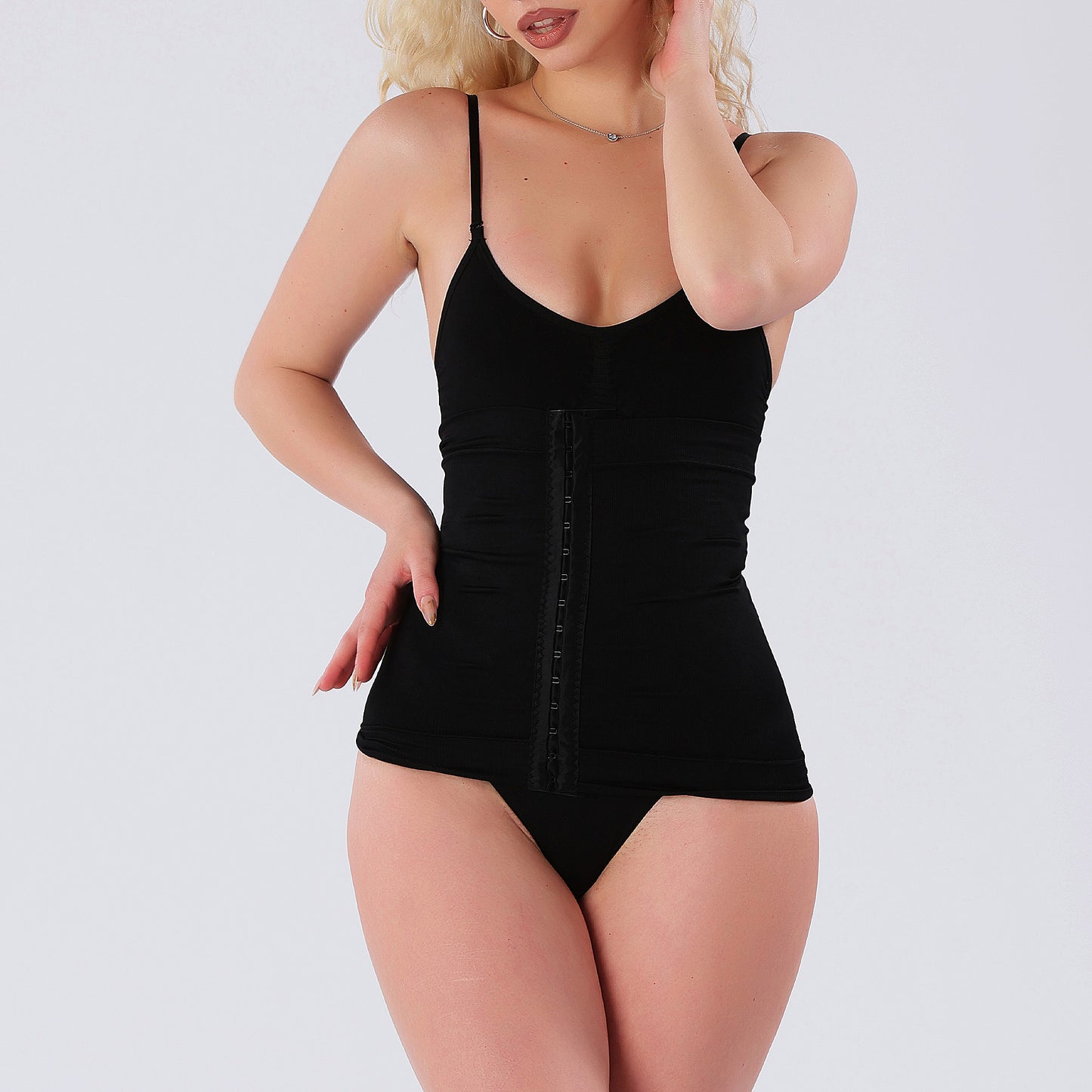 Corset Modelator cu talie reglabila inalta, efect Push-Up
