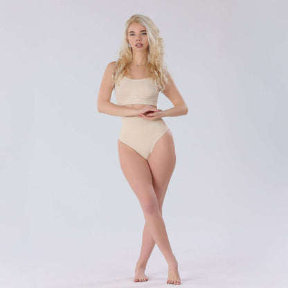 Chiloti Modelatori Tanga cu talie inalta, efect Push-Up