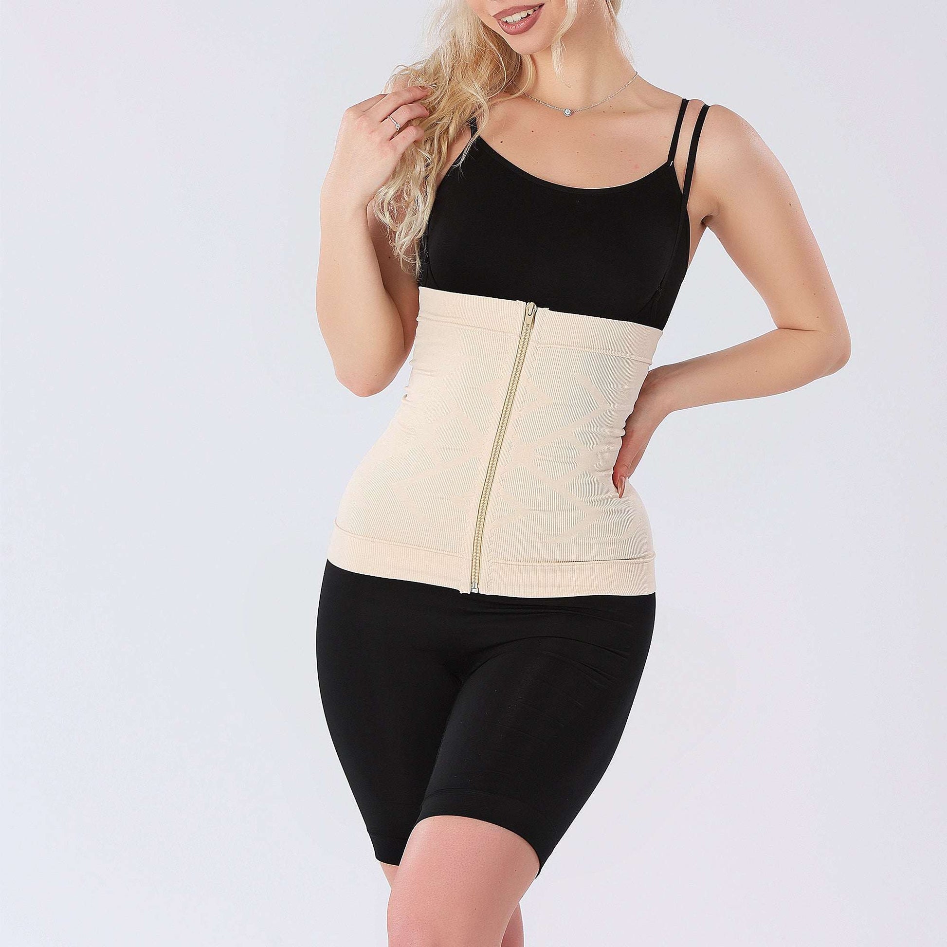 Corset Modelator cu Fermoar, efect Push-Up