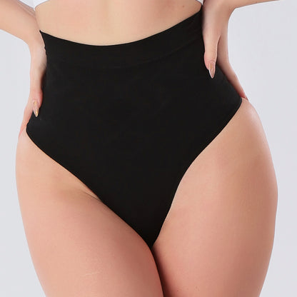Chiloti Modelatori Tanga cu talie inalta, efect Push-Up