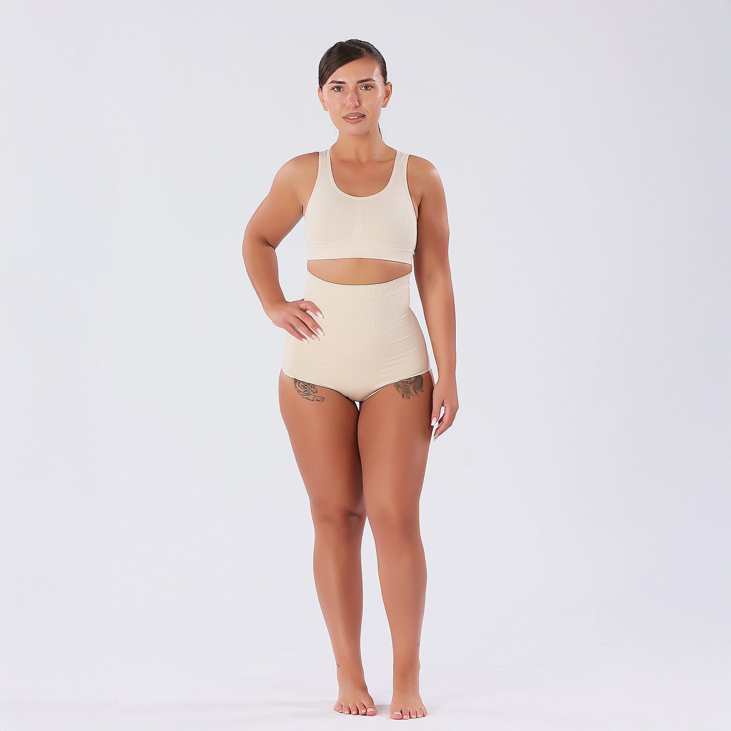 Chiloti Modelatori cu talie inalta, efect Push-Up