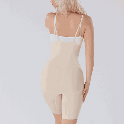 Body Modelator cu boxeri,  Open Bust cu efect Push-Up