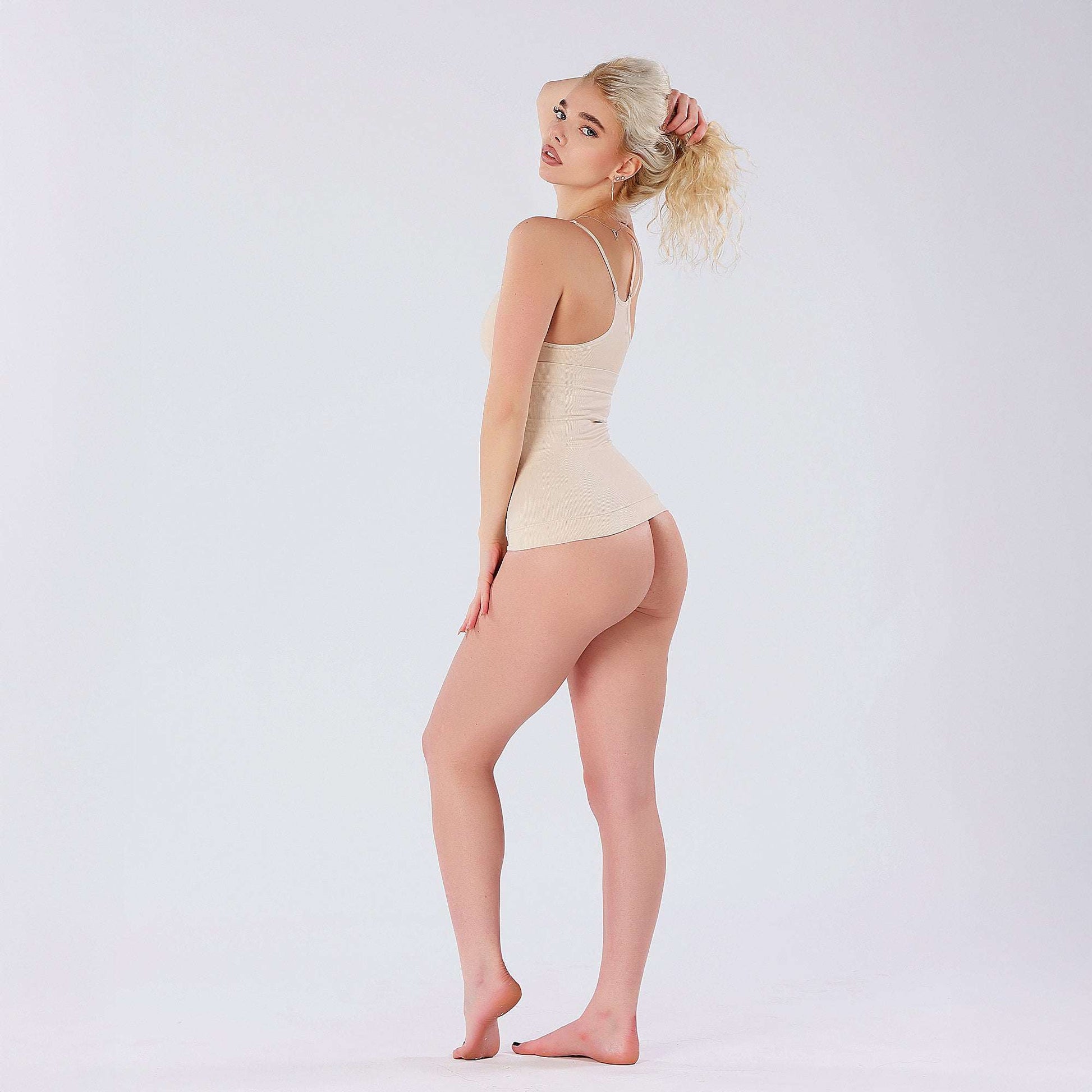 Corset Modelator cu talie  reglabila inalta, efect Push-Up